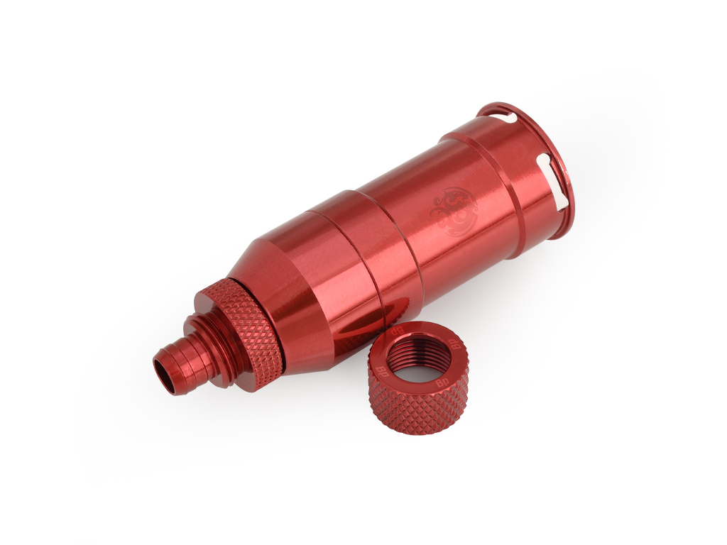 Bitspower Deep Blood Red Quick-Disconnected Female With Rotary Compression Fitting CC1 For ID 1/4