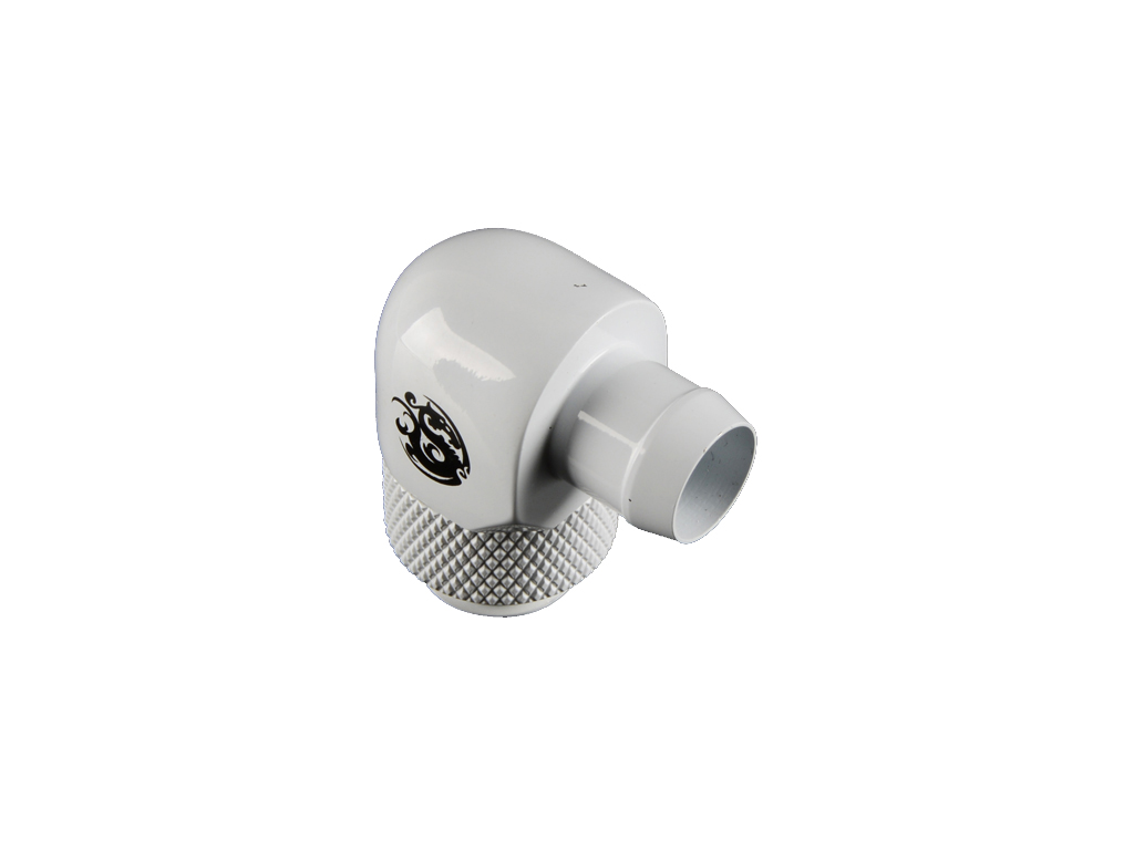 G1/4" Deluxe White Rotary Angle Stubby 3/8" Fitting