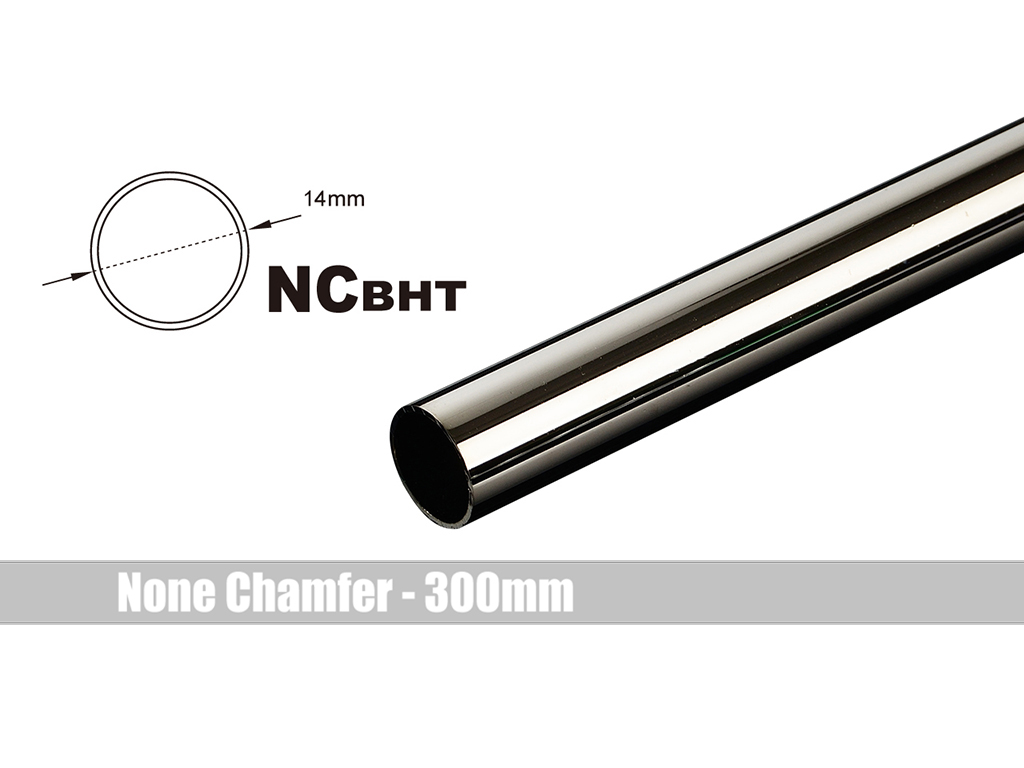 Bitspower None Chamfer Brass Hard Tubing OD14MM Black Sparkle - Length 300 MM