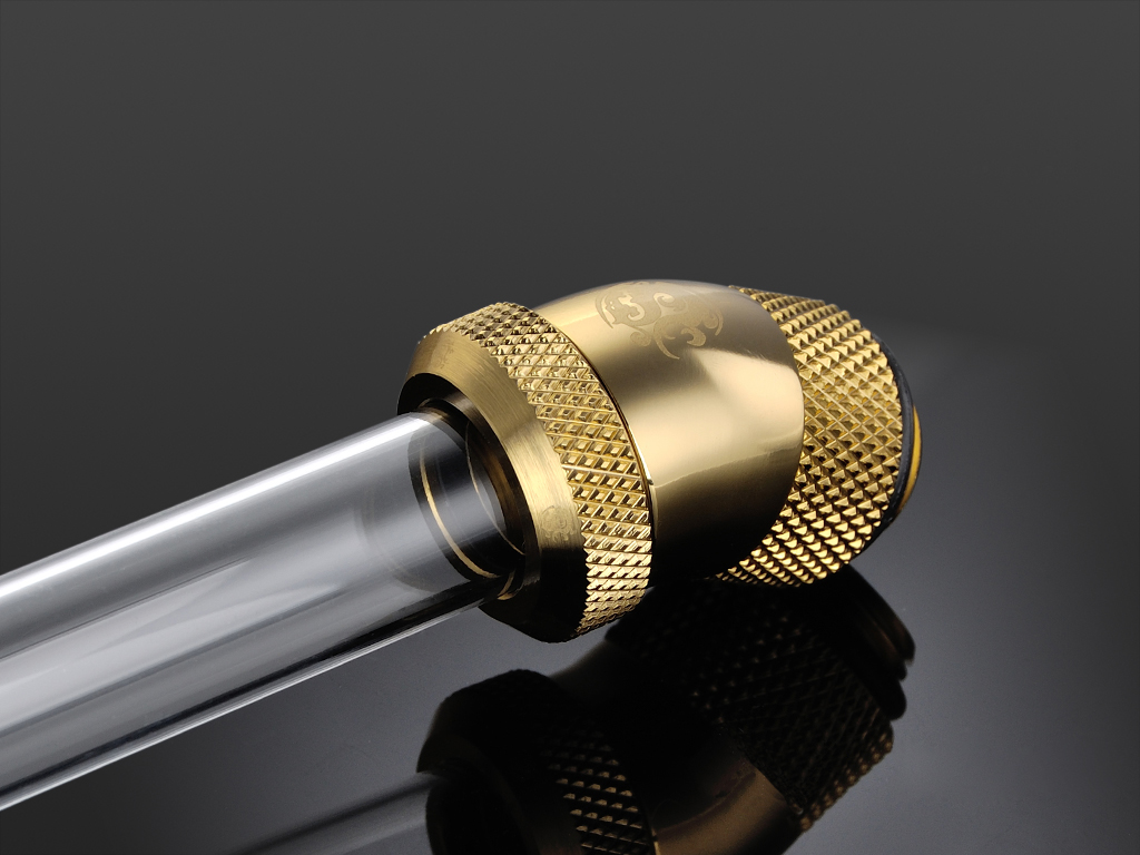 Bitspower True Brass Enhance Rotary G1/4" 30-Degree Multi-Link Adapter For OD 12MM