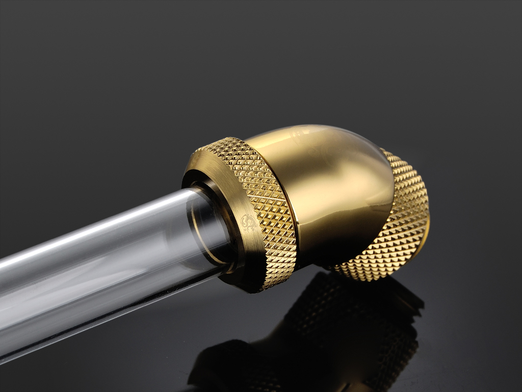 Bitspower True Brass Enhance Rotary G1/4" 45-Degree Multi-Link Adapter For OD 12MM