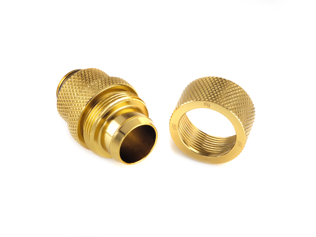 G1/4" True Brass Rotary Compression Fitting CC4 V2 For ID 1/2" OD 5/8" Tube