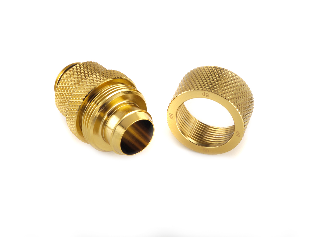 G1/4" True Brass Rotary Compression Fitting CC6 V2 For ID 7/16" OD 5/8" Tube