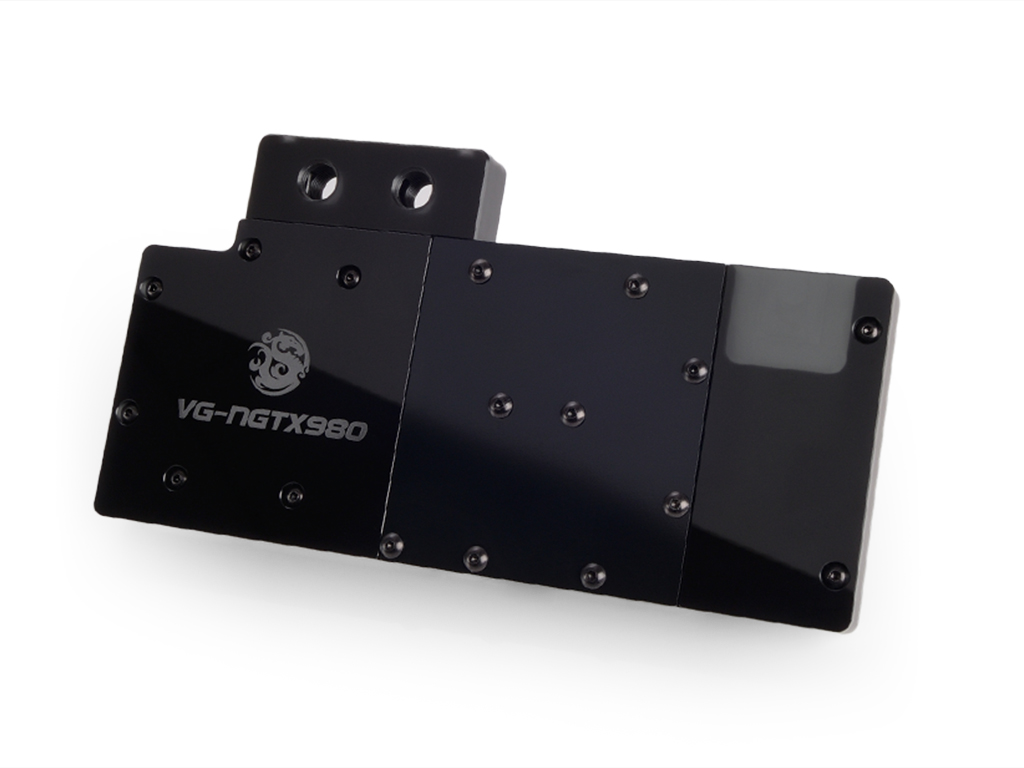 Bitspower VG-NGTX980 Acrylic Top With Stainless Panel (Black)