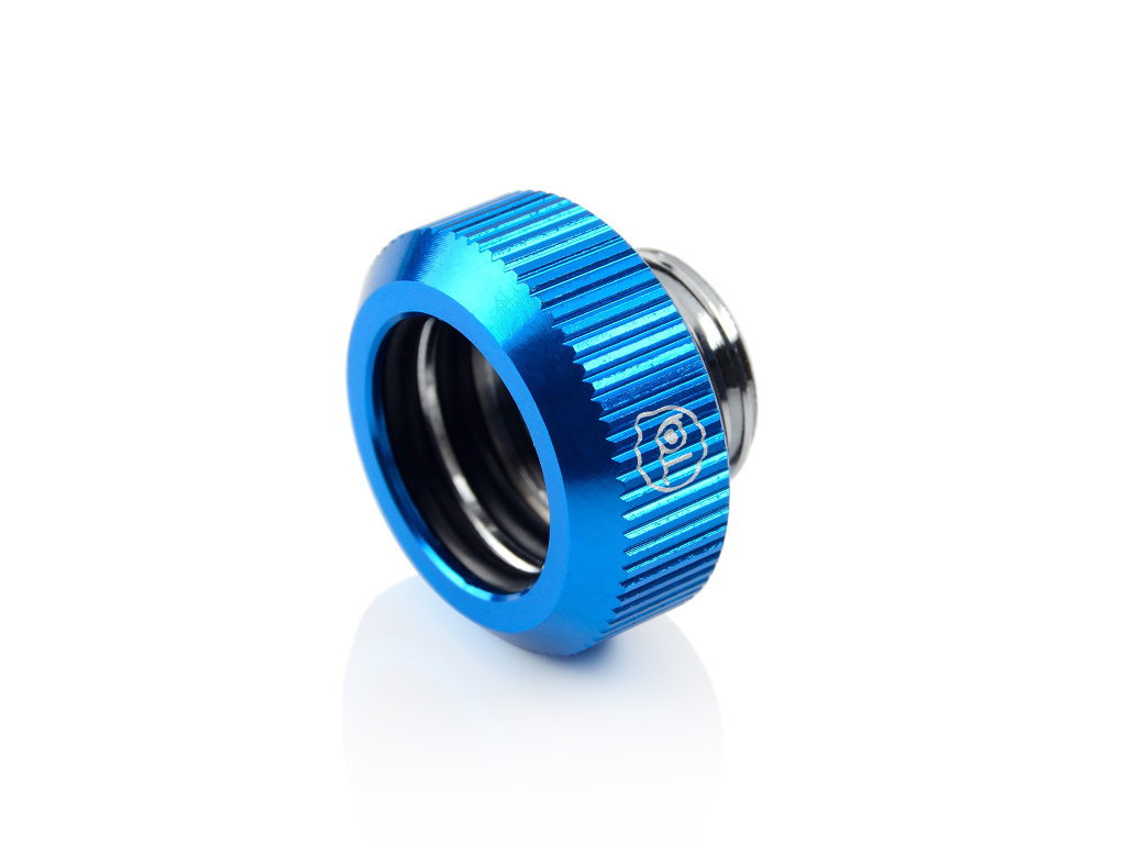 Bitspower G1/4" Tighten Fitting For Hard Tubing OD14MM (Blue) (2 PCS )