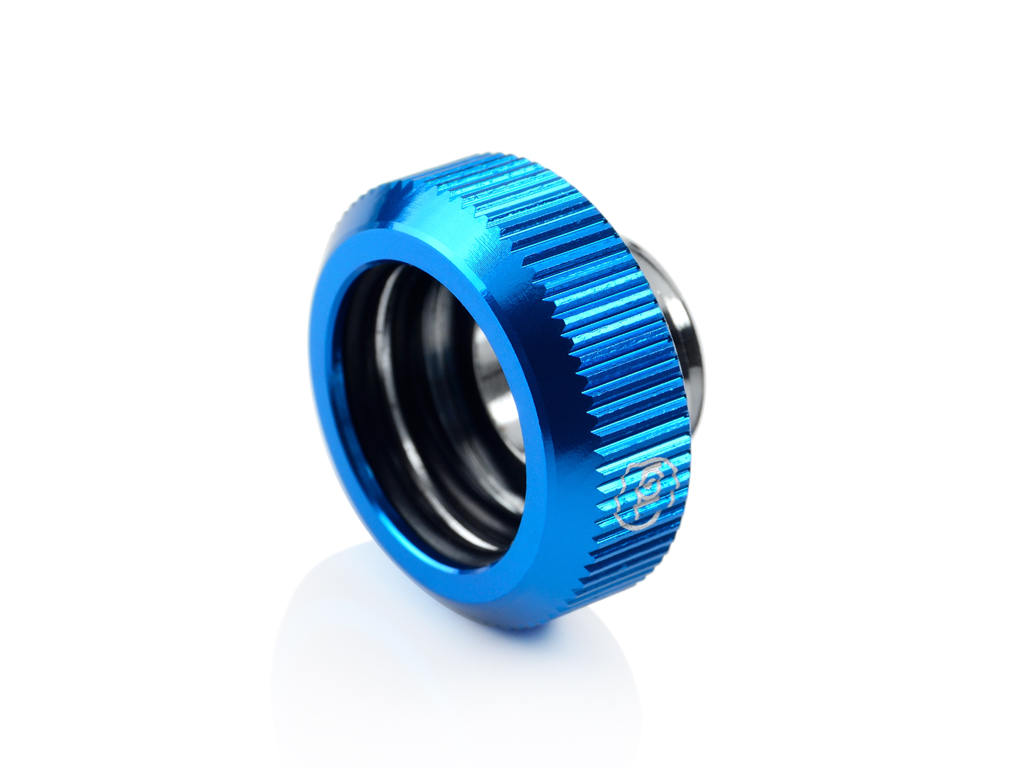 Bitspower G1/4" Tighten Fitting For Hard Tubing OD16MM (Blue) (2 PCS )