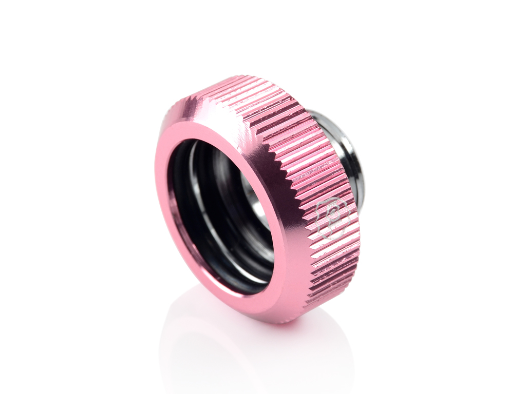 Bitspower G1/4" Tighten Fitting For Hard Tubing OD16MM (Pink) (2 PCS )