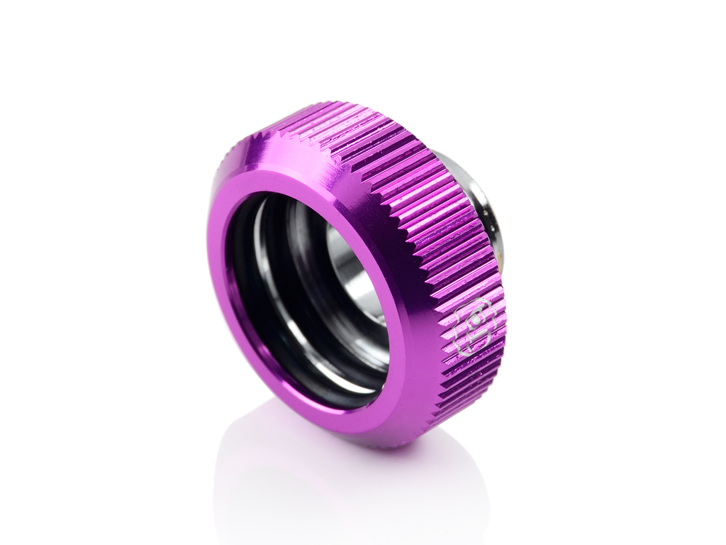 Bitspower G1/4" Tighten Fitting For Hard Tubing OD16MM (Purple) (2 PCS )