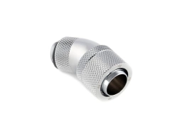G1/4" Silver Shining Dual Rotary 30-Degree Compression Fitting CC4 V2 For ID 1/2" OD 5/8" Tube (30X1)