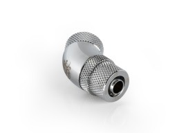 G1/4" Silver Shining Dual Rotary 45-Degree Compression Fitting CC1 V2 For ID 1/4" OD 3/8" Tube