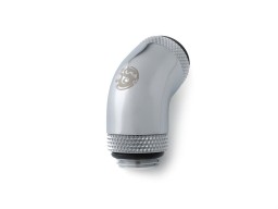 Bitspower Silver Shining 60-Degree With Dual Rotary G1/4" Extender