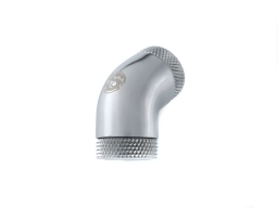 Bitspower Silver Shining 60-Degree With Dual Rotary Inner G1/4" Extender