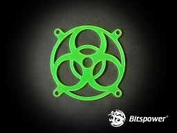 80MM LASER CUT UV-Reactive FAN Grill Biohazard