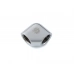 Bitspower Silver Shining 90-Degree With Dual Inner G1/4