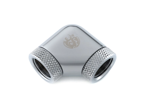 Bitspower Silver Shining 90-Degree With Dual Rotary Inner G1/4