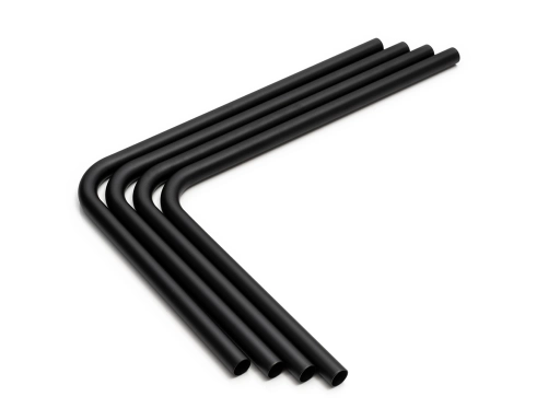Bitspower Pre-bent 90-Degree Brass Hard Tubing OD16MM Carbon Black - Length 220x300MM