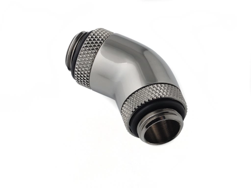 Bitspower Black Sparkle 45-Degree With Dual Rotary G1/4