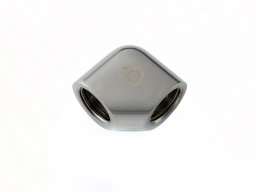 Bitspower Black Sparkle 90-Degree With Dual Inner G1/4" Extender