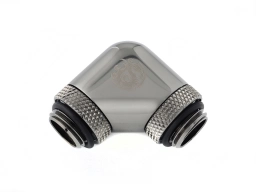 Bitspower Black Sparkle 90-Degree With Dual Rotary G1/4" Extender