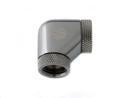 Bitspower Black Sparkle 90-Degree With Dual Rotary Inner G1/4" Extender