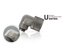 Bitspower G1/4" Black Sparkle Dual Rotary Angle Compression Fitting CC5 Ultimate For ID 1/2" OD 3/4" Tube