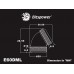Bitspower Black Sparkle Enhance 60-Degree Dual Multi-Link Adapter For OD 12MM