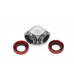 Bitspower Black Sparkle / Deep Blood Red Enhance 90-Degree Dual Multi-Link Adapter For OD 12MM