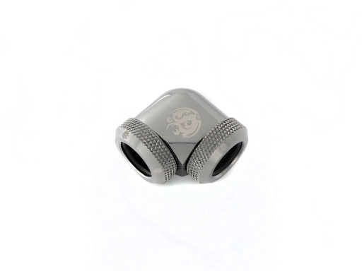 Bitspower Black Sparkle Enhance 90-Degree Dual Multi-Link Adapter For OD 12MM