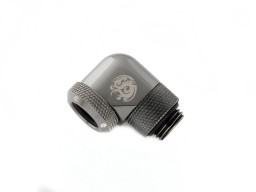 Bitspower Black Sparkle Enhance Rotary G1/4" 90-Degree Multi-Link Adapter For OD 12MM