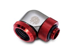 Bitspower Black Sparkle / Deep Blood Red Enhance Rotary G1/4" 90-Degree Multi-Link Adapter For OD 16MM