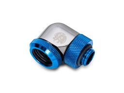 Bitspower Black Sparkle / Royal Blue Enhance Rotary G1/4" 90-Degree Multi-Link Adapter For OD 16MM