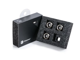 Bitspower G1/4" Black Sparkle Advanced Multi-Link For OD 12MM (4PCS)