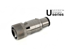 Bitspower Black Sparkle Quick-Disconnected Male With Rotary Compression Fitting CC5 Ultimate For ID 1/2