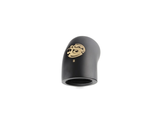 Bitspower Carbon Black 45-Degree With Dual Inner G1/4