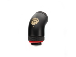 Bitspower Carbon Black 60-Degree With Dual Rotary G1/4" Extender