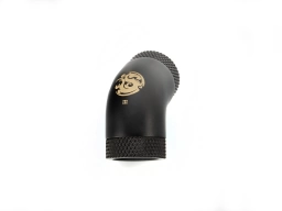 Bitspower Carbon Black 60-Degree With Dual Rotary Inner G1/4" Extender