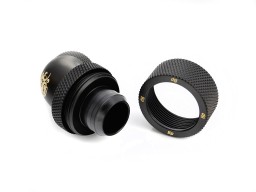 G1/4" Carbon Black Dual Rotary 60-Degree Compression Fitting CC5 V3 For ID 1/2" OD 3/4" Tube (60X1)