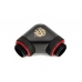 Bitspower Carbon Black 90-Degree With Dual Rotary G1/4