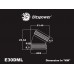 Bitspower Carbon Black Enhance 30-Degree Dual Multi-Link Adapter For OD 12MM