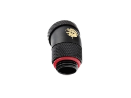 Bitspower Carbon Black Enhance Rotary G1/4" 30-Degree Multi-Link Adapter For OD 12MM