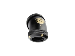 Bitspower Carbon Black Enhance 45-Degree Dual Multi-Link Adapter For OD 12MM