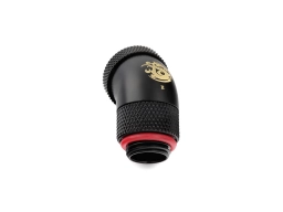 Bitspower Carbon Black Enhance Rotary G1/4" 45-Degree Multi-Link Adapter For OD 12MM