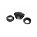 Bitspower Carbon Black Enhance 60-Degree Dual Multi-Link Adapter For OD 12MM
