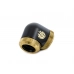 Bitspower Carbon Black/True Brass Enhance 90-Degree Dual Multi-Link Adapter For OD 12MM