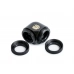 Bitspower Carbon Black Enhance 90-Degree Dual Multi-Link Adapter For OD 14MM
