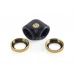 Bitspower Carbon Black/True Brass Enhance 90-Degree Dual Multi-Link Adapter For OD 16MM