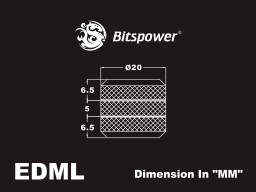 Bitspower Carbon Black Enhance Dual Multi-Link For OD 12MM