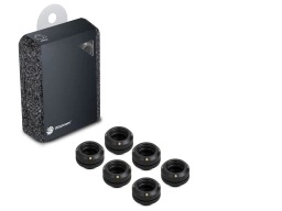Bitspower G1/4" Carbon Black Enhance Multi-Link For OD 14MM (6PCS)