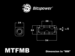 Carbon Black Multi-F Block (Inner G1/4