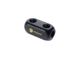 Bitspower Carbon Black Multi-S Block (Inner G1/4"X6)